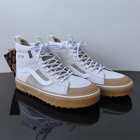 Vans Women Sk8-Hi MTE-2 Waterproof Suede in Warmth & Cheer Cornstalk/Marshmallow - Picture 2 of 15